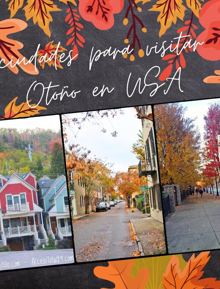 5 Ciudades en Estados Unidos que debes visitar durante el otoño